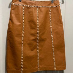Leather Pencil A-Line Skirt - GAP